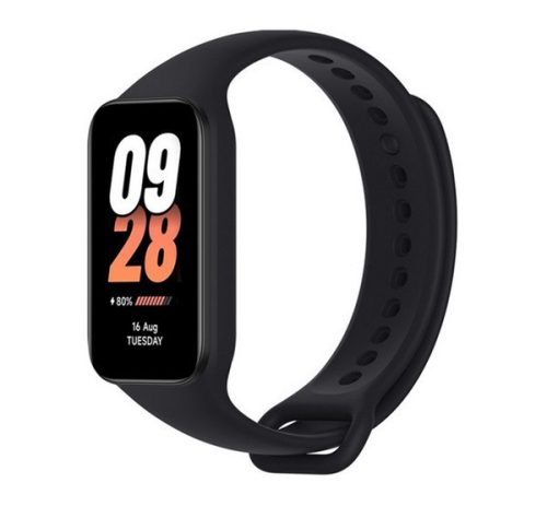 XIAOMI Smart Band 8 Active bluetooth okoskarkötő (v5.3, aktivitásmérő, alvásmonitor, 50 sport mód, vízálló) FEKETE