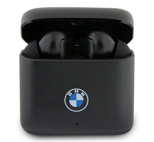 BMW SIGNATURE bluetooth fülhallgató SZTEREO (v5.1, TWS, mikrofon, zajszűrő, IPX4 + töltőtok) FEKETE