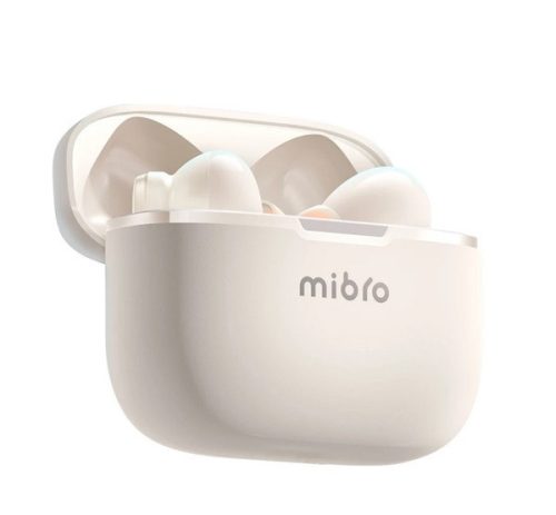 MIBRO EARBUDS AC1 bluetooth fülhallgató SZTEREO (v5.2, TWS, mikrofon, zajszűrő, IPX4 vízálló + töltőtok) FEHÉR