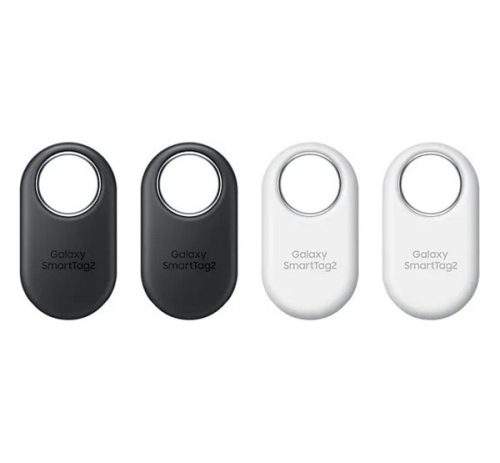 SAMSUNG SmartTag2 bluetooth nyomkövető 4db (kulcstartóra, táskára, autóba, valós idejű nyomkövetés) FEHÉR/FEKETE