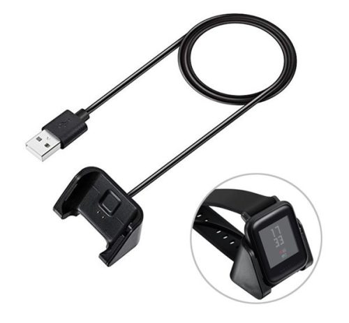 Töltőkábel USB (mágneses, 100cm) FEKETE