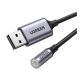 UGREEN CM477 audió adapter (3.5mm jack aljzat - USB) SÖTÉTSZÜRKE