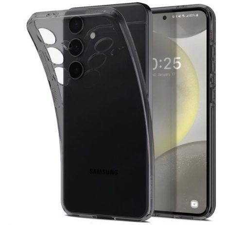 SPIGEN LIQUID CRYSTAL szilikon telefonvédő (ütésállóság, légpárnás sarok) FÜSTSZÍNŰ