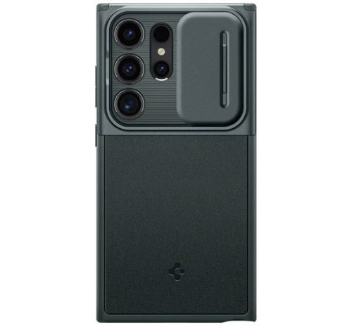 SPIGEN OPTIK ARMOR szilikon telefonvédő (kameravédő) SÖTÉTZÖLD