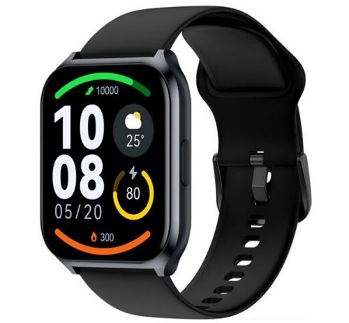 HAYLOU WATCH 2 PRO okosóra (v5.0, szilikon szíj, aktivitásmérő, hívás, IP68 vízálló, 100 sport mód) FEKETE/SÖTÉTKÉK