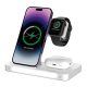 DEVIA SMART hálózati töltőállvány 3in1 (15W, wireless, LED jelzés, Apple Watch töltő) FEHÉR