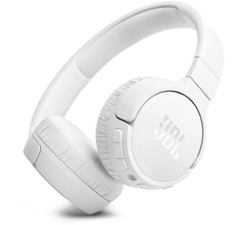 JBL TUNE 670NC bluetooth fejhallgató SZTEREO (v5.3, mikrofon, aktív zajszűrő, multipoint, összehajtható + kábel) FEHÉR