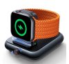 JOYROOM asztali töltő (5W, wireless, mágneses, Apple Watch töltő + Type-C tápkábel) FEKETE