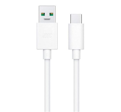 OPPO adatkábel (USB - Type-C, 10A, gyorstöltő, 100cm) FEHÉR