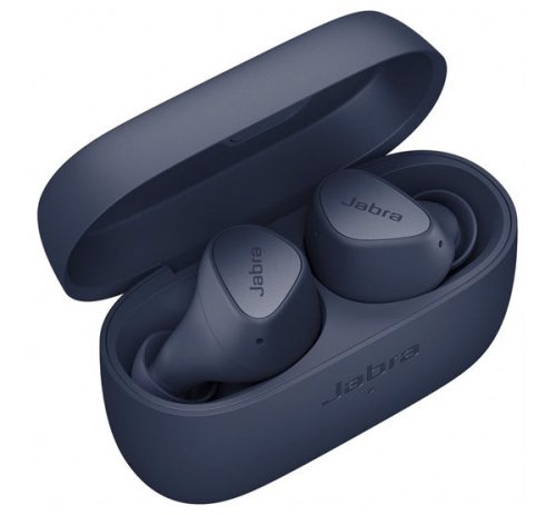 JABRA ELITE 4 bluetooth fülhallgató SZTEREO (v5.2, TWS, mikrofon, aktív zajszűrő, IP55 + töltőtok) SÖTÉTKÉK