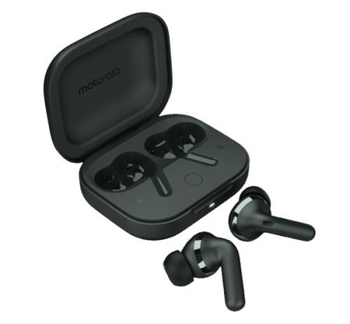 MOTOROLA BUDS+ bluetooth fülhallgató SZTEREO (v5.3, TWS, mikrofon, aktív zajszűrő, vízálló + töltőtok) SÖTÉTZÖLD