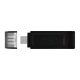 KINGSTON DT 70 pendrive/USB Stick (Type-C 3.2, Gen 1) 256GB FEKETE