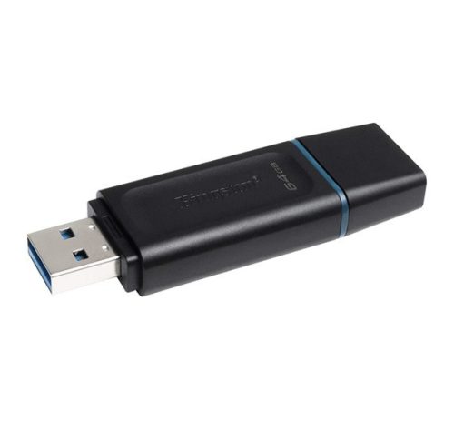 KINGSTON DT Exodia pendrive/USB Stick (USB 3.2, Gen 1) 64GB FEKETE/TÜRKIZKÉK