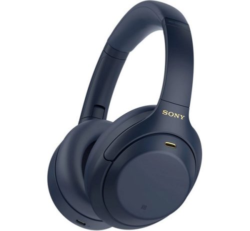 SONY WH-1000XM4 bluetooth fejhallgató SZTEREO (v5.0, mikrofon, aktív zajszűrő, összehajtható) SÖTÉTKÉK