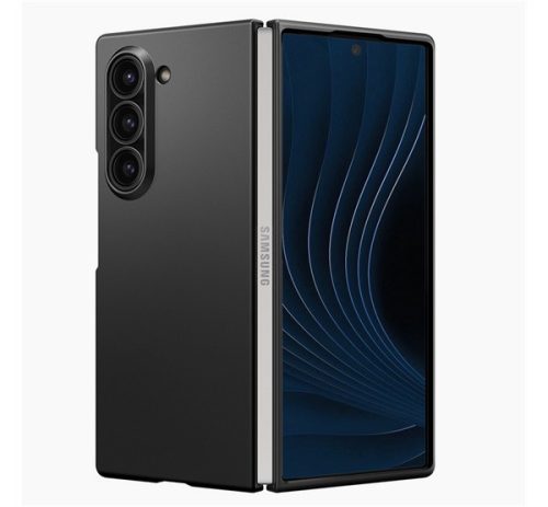 SPIGEN AIRSKIN szilikon telefonvédő (ütésállóság) FEKETE