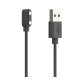 Töltőkábel USB (mágneses, 100cm) FEKETE