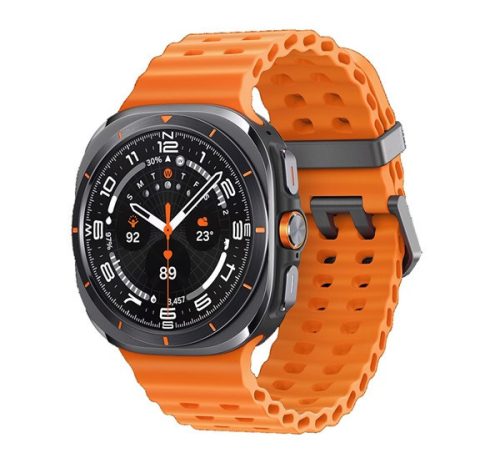 SAMSUNG Galaxy Watch Ultra okosóra (eSIM, gumi csuklópánt, 47mm) TITÁNSZÜRKE