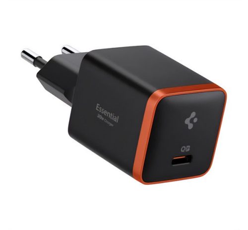 SPIGEN EE301EU ARCSTATION hálózati töltő Type-C aljzat (30W, PD gyorstöltő 3.0) FEKETE