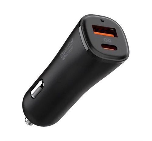 SPIGEN EV482 ARCSTATION autós töltő USB+Type-C aljzat (48W, PD gyorstöltő 3.0) FEKETE