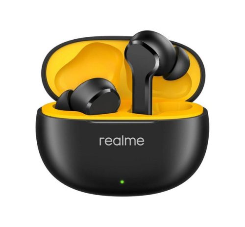 REALME BUDS T110 bluetooth fülhallgató SZTEREO (v5.4, TWS, mikrofon, aktív zajszűrő, IP55 + töltőtok) FEKETE