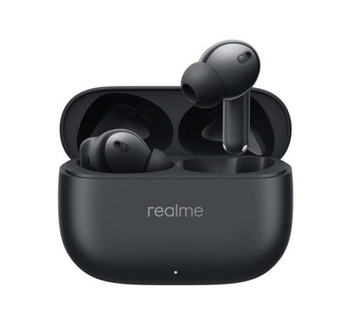 REALME BUDS T310 bluetooth fülhallgató SZTEREO (v5.4, TWS, mikrofon, aktív zajszűrő, IP55 + töltőtok) FEKETE