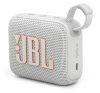 JBL GO4 bluetooth hordozható hangszóró (v5.3, 850mAh belső akku, 4.2W, IP67 vízálló) FEHÉR