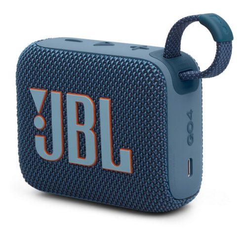 JBL GO4 bluetooth hordozható hangszóró (v5.3, 850mAh belső akku, 4.2W, IP67 vízálló) SÖTÉTKÉK