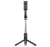 DEVIA C10 szelfibot (univerzális, tripod állvány, állítható, bluetooth távkioldó, 96cm, 4.7-7" méret) FEKETE