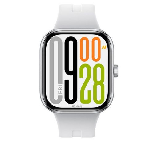 REDMI Watch 5 okosóra (szilikon szíj, aktivitásmérő, pulzusmérő, GPS, 5ATM, vízálló, 150+ sport mód) EZÜST