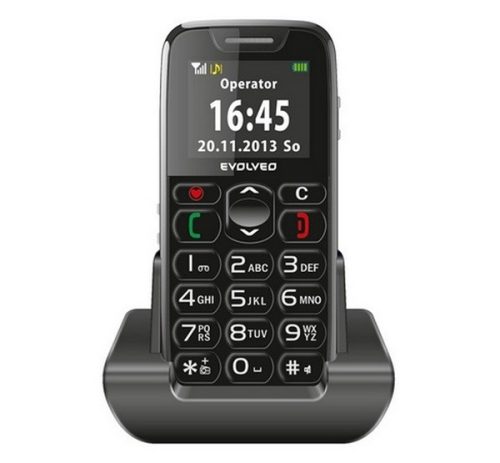 EVOLVEO EP-500 EasyPhone mobiltelefon FEKETE