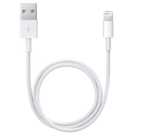 APPLE adatkábel (USB - lightning, 50cm) FEHÉR