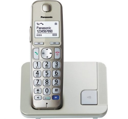 PANASONIC KX-TGE210PDN telefon készülék (vezeték nélküli, hallókészülék kompatibilis) ARANY