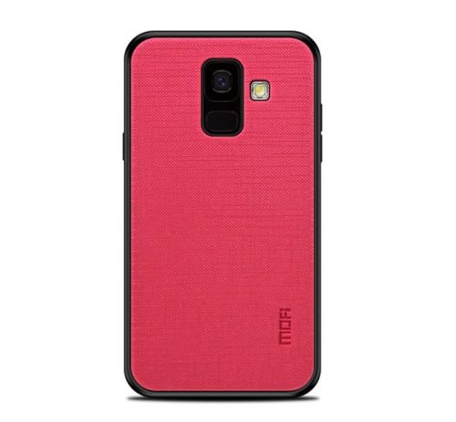 MOFI BRIGHT SHIELD szilikon telefonvédő (textil hátlap) PIROS