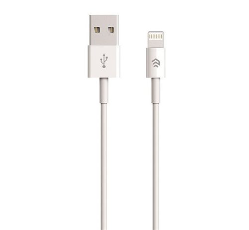 DEVIA SMART adatkábel (USB - lightning, 200cm) FEHÉR