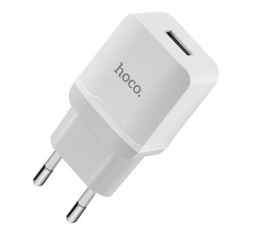 HOCO C22A hálózati töltő USB aljzat (12W) FEHÉR