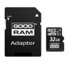 GOODRAM memóriakártya 32GB (microSDHC, Class 10, UHS-1, M1AA-0320R11 utód) + SD adapter