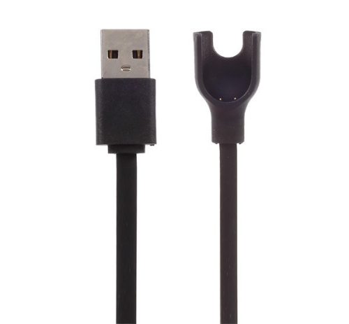 Töltőkábel USB (mágneses, 15cm) FEKETE