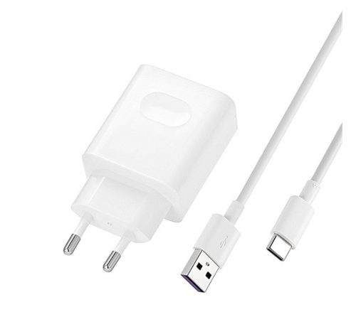 HUAWEI hálózati töltő USB aljzat (40W, PD gyorstöltő + Type-C kábel) FEHÉR