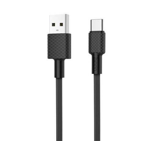 HOCO X29 adatkábel (USB - Type-C, gyorstöltő, 100cm, törésgátló) FEKETE