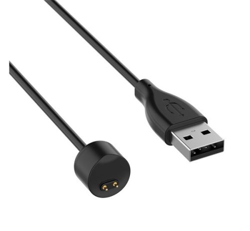 Töltőkábel USB (mágneses, gyorstöltő, 50cm) FEKETE