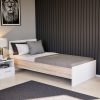 Miami egyszemélyes ágy 90x200 cm fehér-sonoma tölgy