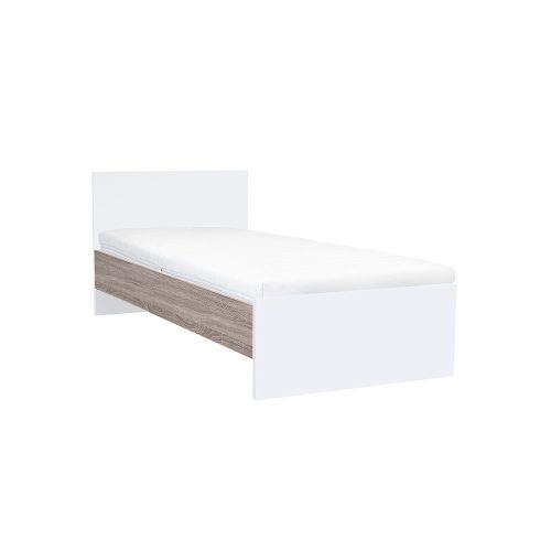 Miami egyszemélyes ágy 90x200 cm fehér-yorki tölgy