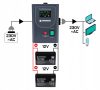 Szünetmentes tápegység UPS LCD 500V 400W Inverter PM-UPS-500MP