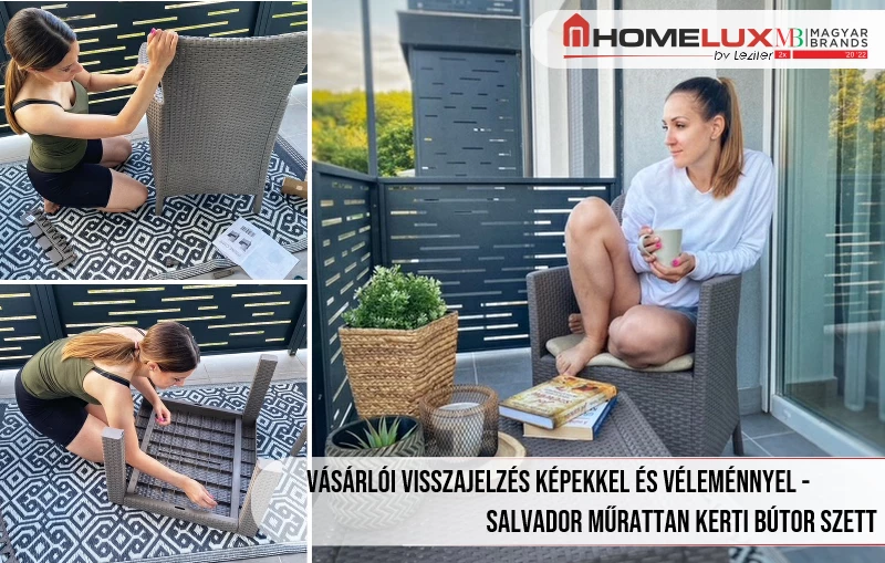 Vásárlói visszajelzés képekkel és véleménnyel - Salvador műrattan kerti bútor szett