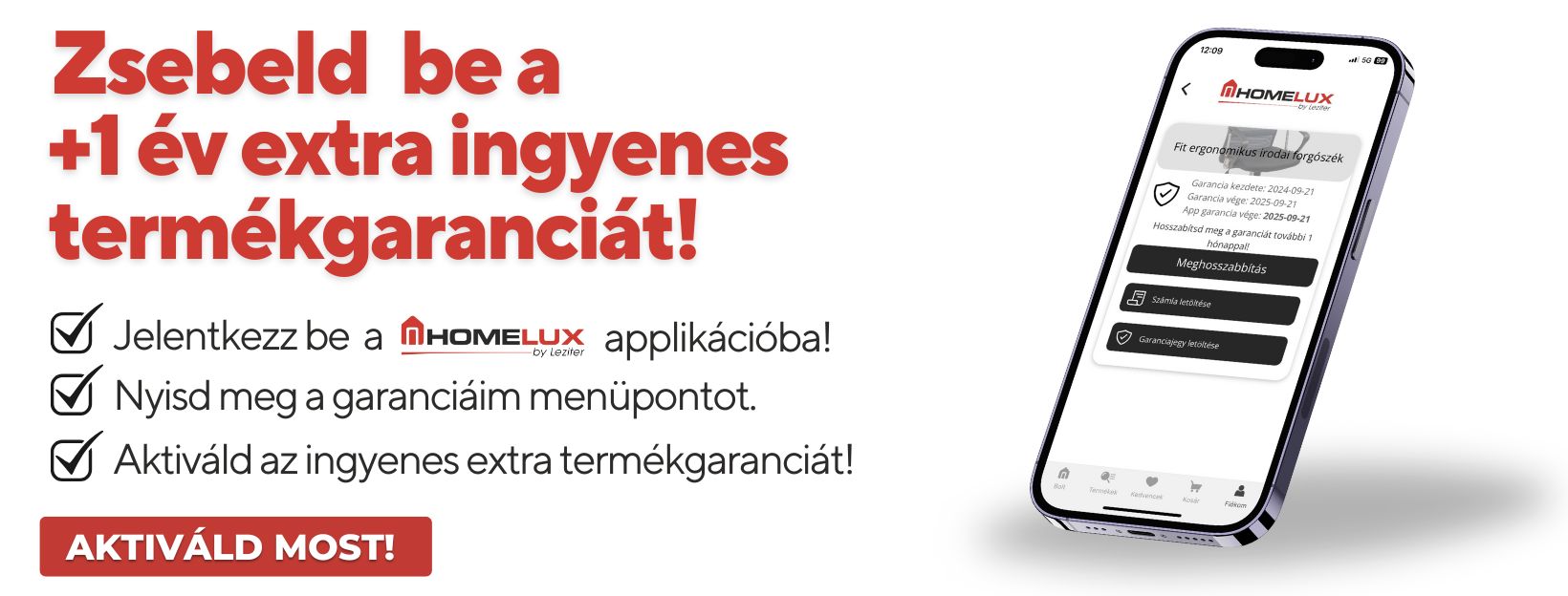 ingyenes app termékgarancia